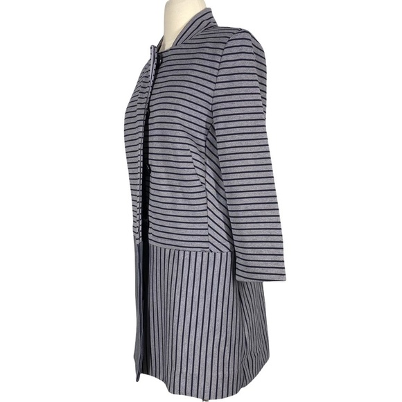 CABI Striped Dappled Stripe Car Coat Small - Picture 3 of 7